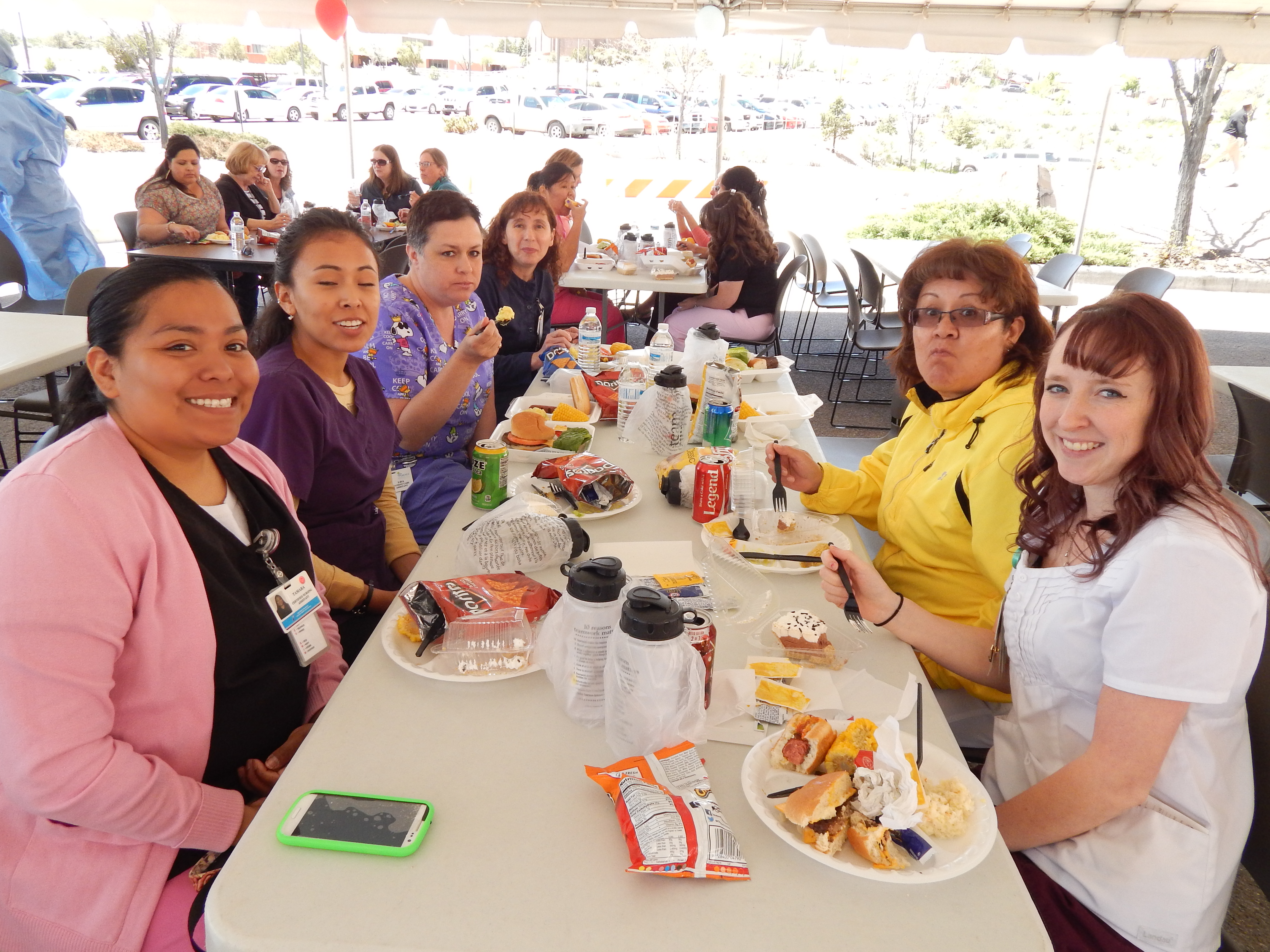 Enjoying Lunch